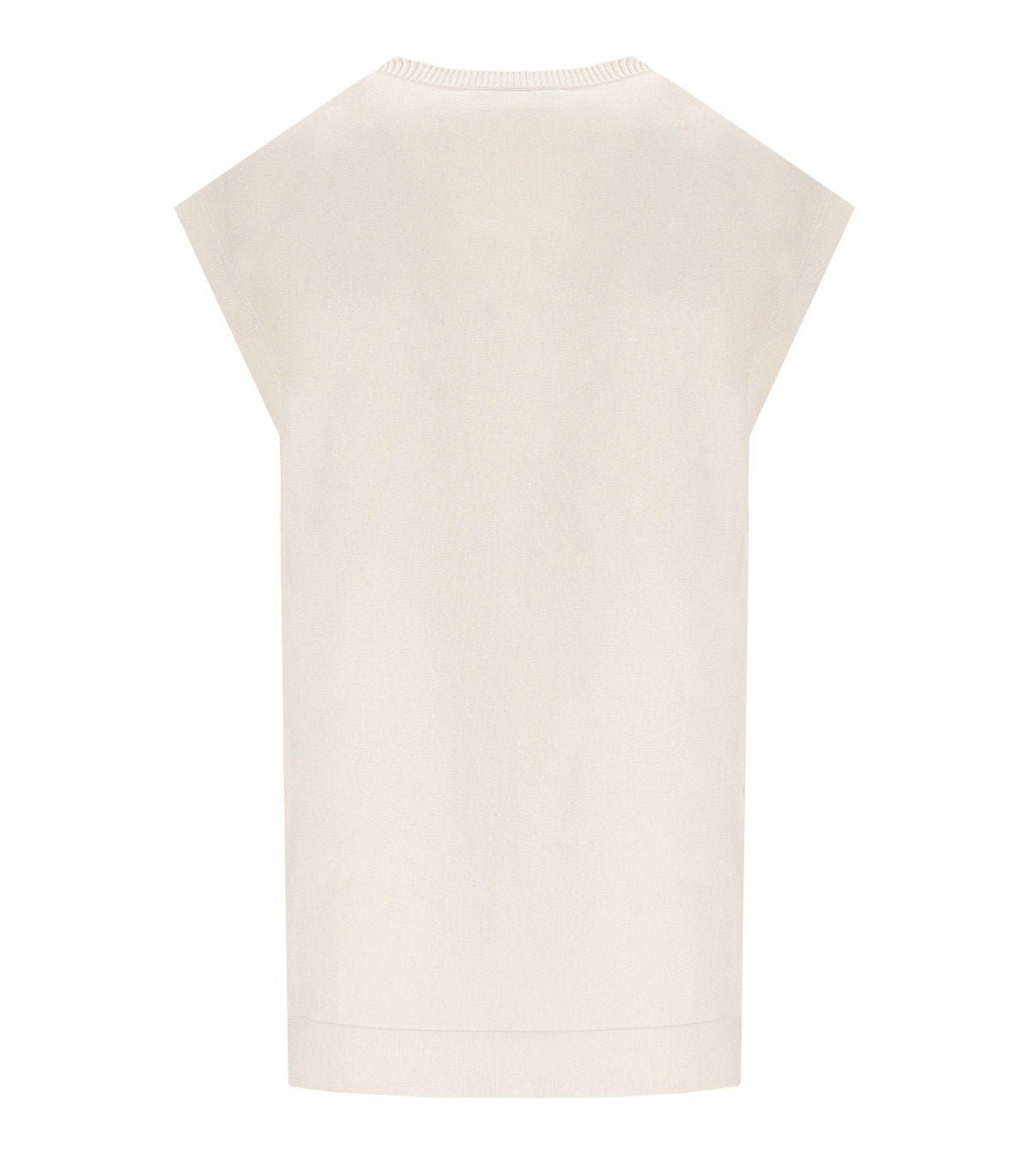 MAX MARA WEEKEND OROSEI IVORY KNITTED VEST