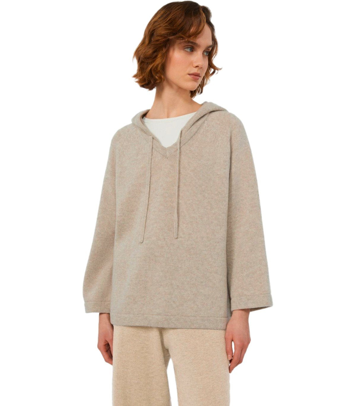 MAX MARA WEEKEND GHIANDA BEIGE KAPUZENPULLOVER