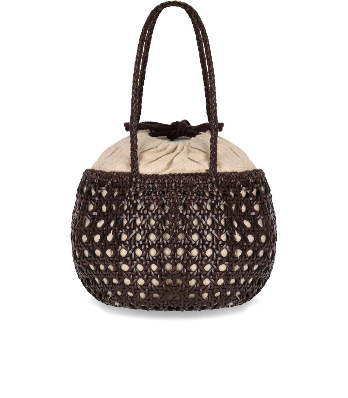 DRAGON DIFFUSION JUVENTUS BROWN HANDBAG