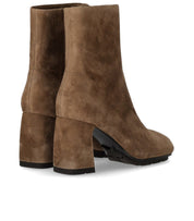 ASH ECLAT BEIGE HEELED ANKLE BOOT