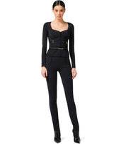 CHAQUETA BUSTIER NEGRA ELISABETTA FRANCHI