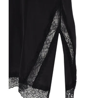 MARELLA SCHWARZ COSTONE TOP AUS SEIDE