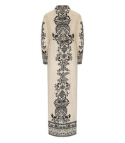 PAHIESA FORMENTERA ECRU SHIRT DRESS