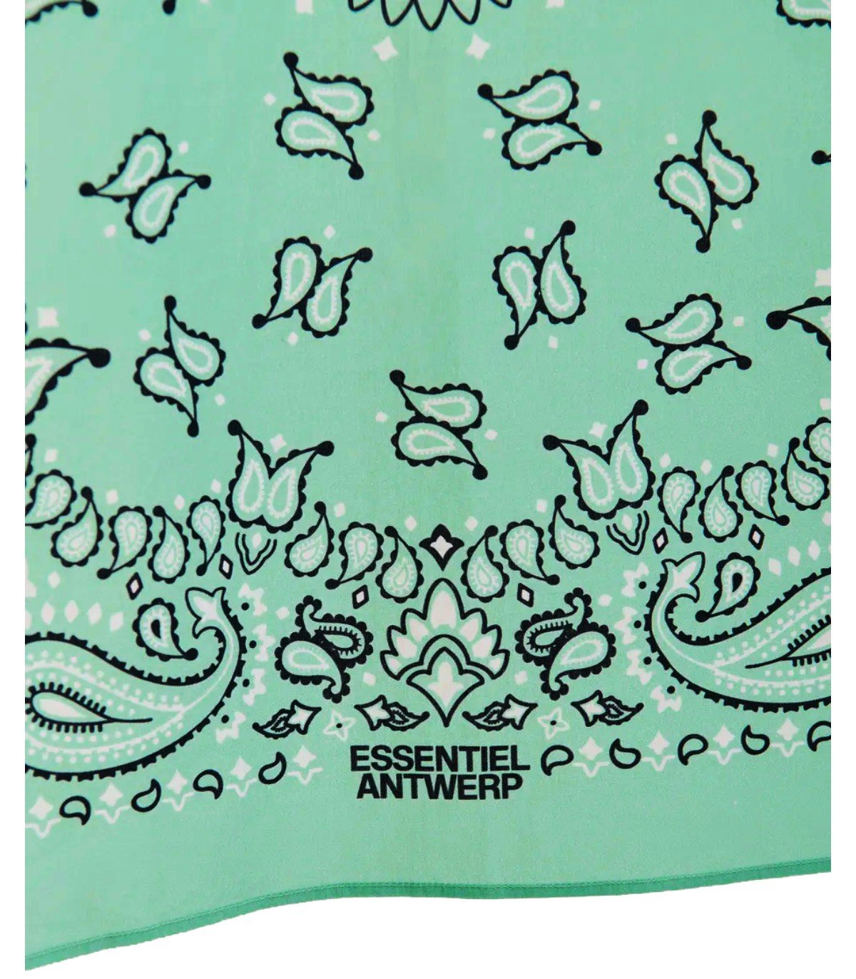 ESSENTIEL ANTWERP HANDANA ACQUA GREEN FOULARD SCARF