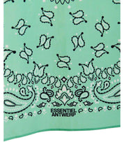 ESSENTIEL ANTWERP HANDANA ACQUA GREEN FOULARD SCARF