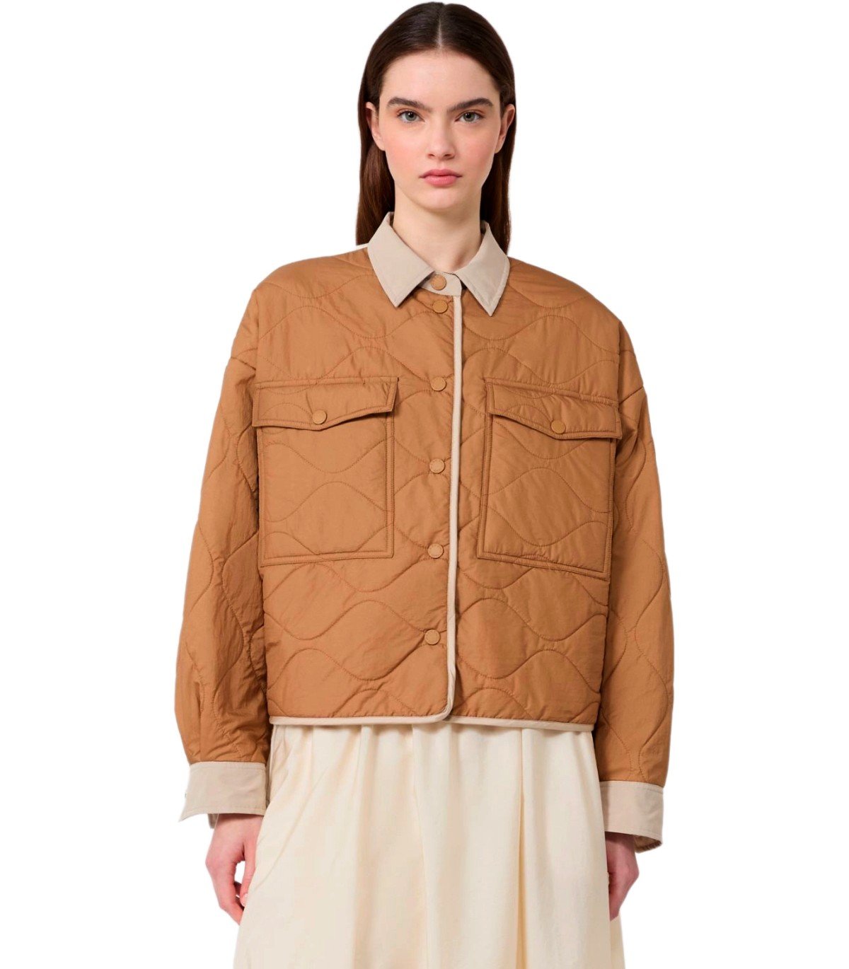 REVERSIBLE CORK BEIGE JACKET MAX MARA WEEKEND