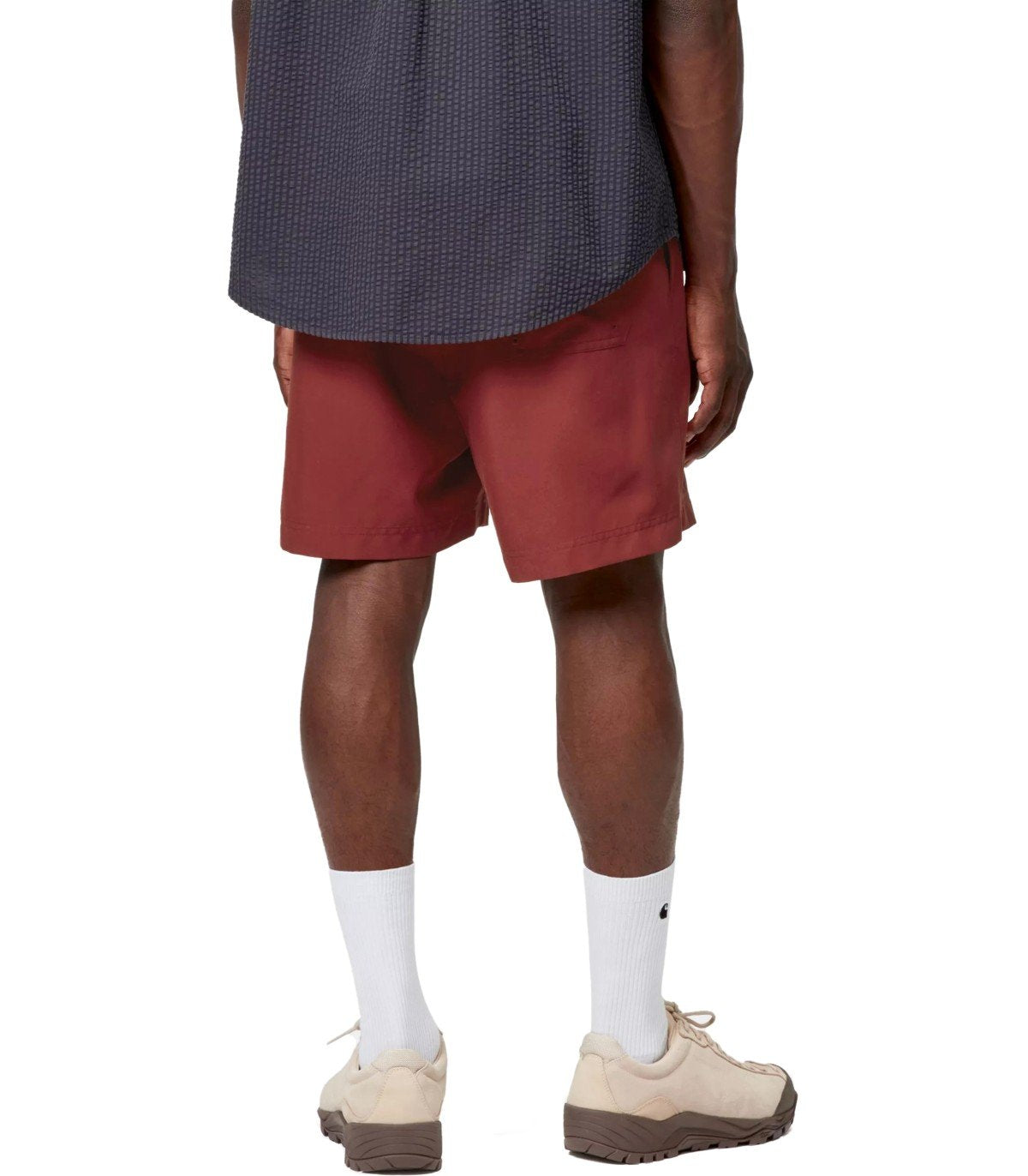 SHORTS DE BAIN CHASE ROUGE BRIQUE CARHARTT WIP