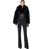 PANTALÓN FLARE NEGRO ELISABETTA FRANCHI