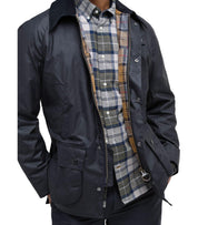 GIACCA ASHBY WAX BLU NAVY BARBOUR