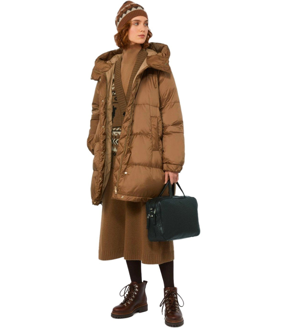 MAX MARA WEEKEND BARNABA BRAUNER MIDI STRICK-ROCK