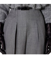 PANTALONE CON CINTURA GRIGIO MELANGE ELISABETTA FRANCHI 