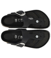 BIRKENSTOCK GIZEH BIG BUCKLE BLACK THONG SANDAL