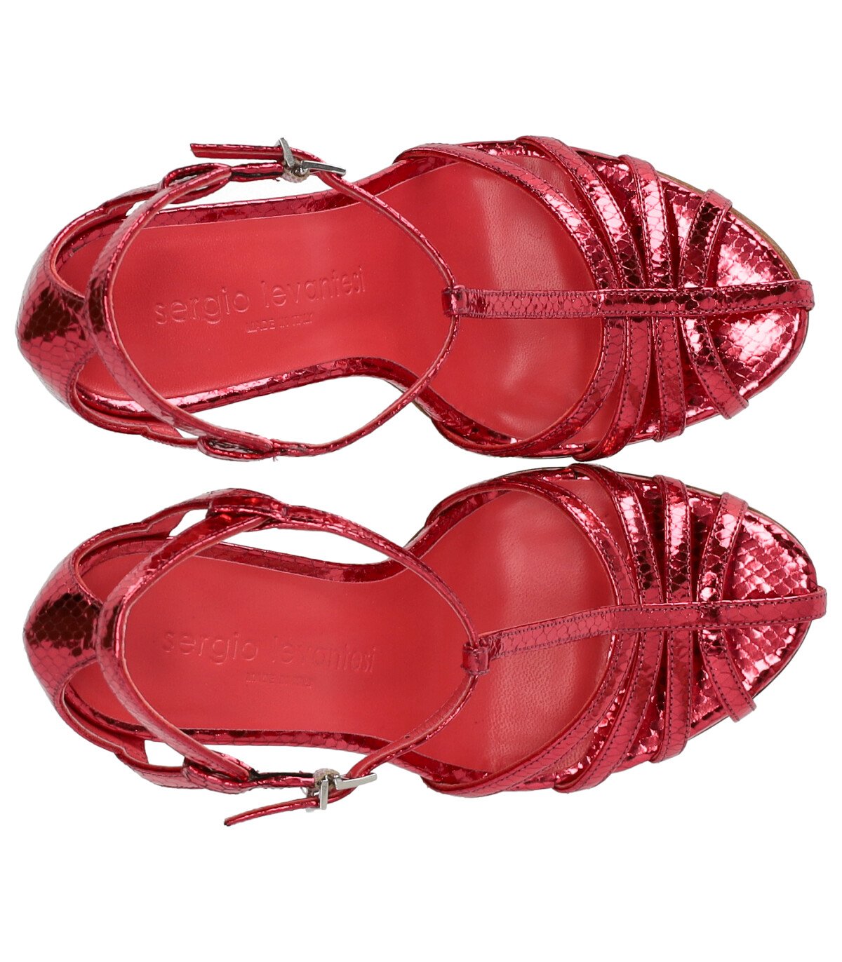 SERGIO LEVANTESI RITA STRAWBERRY HEELED SANDAL