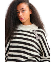 ESSENTIEL ANTWERP JWOUF SILVER BROOCH