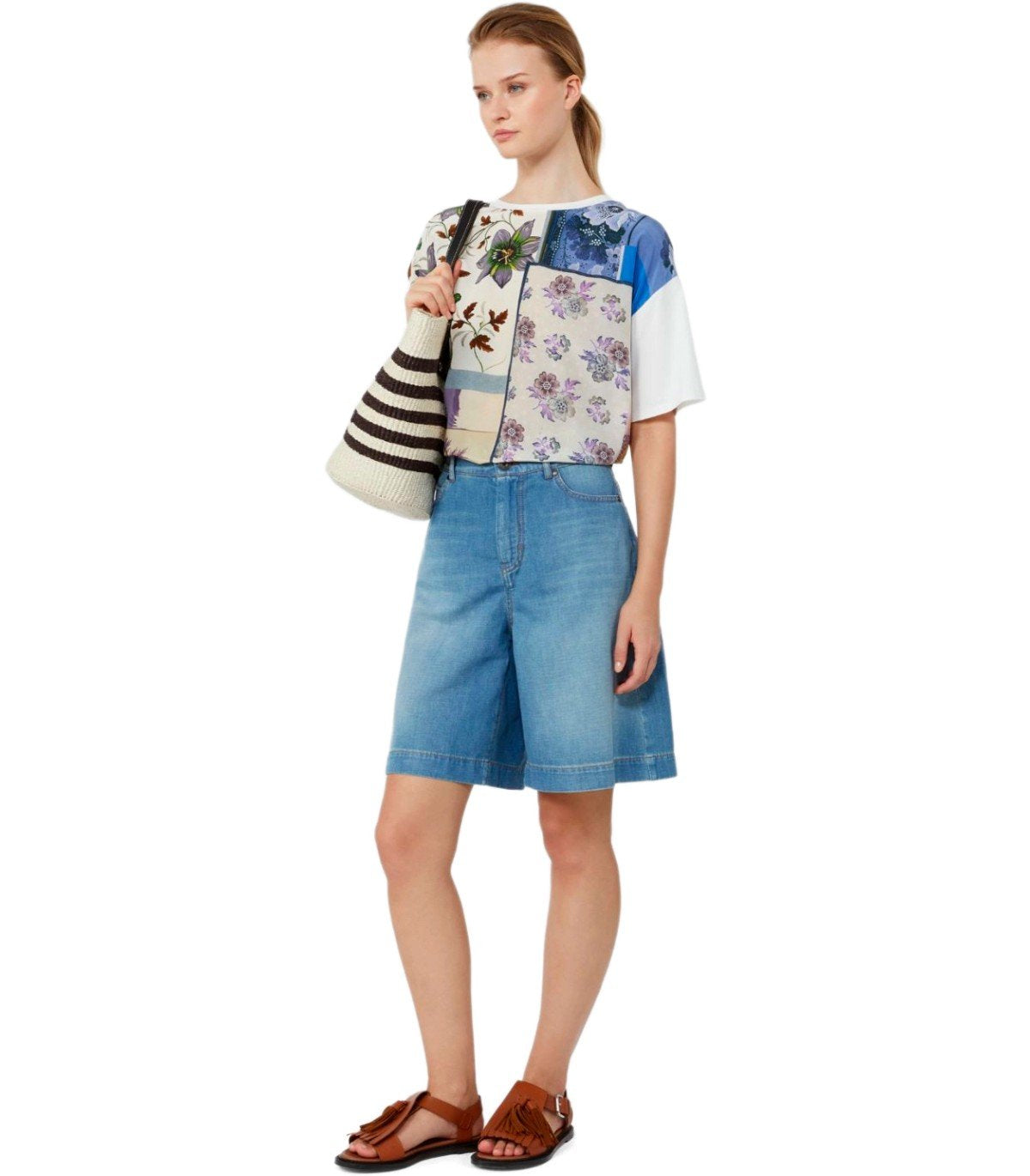 MAX MARA WEEKEND PAMPAS T-SHIRT MIT BLÜMEN