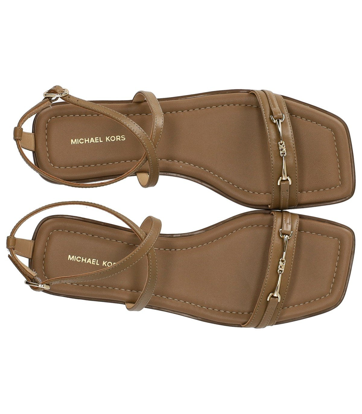 MICHAEL KORS LENA BEIGE PLATTE SANDAAL