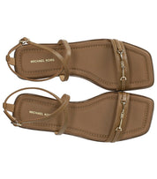 MICHAEL KORS LENA BEIGE PLATTE SANDAAL