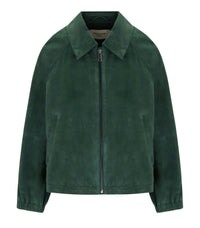 MAX MARA WEEKEND ZUPPA GREEN SUEDE JACKET - 42