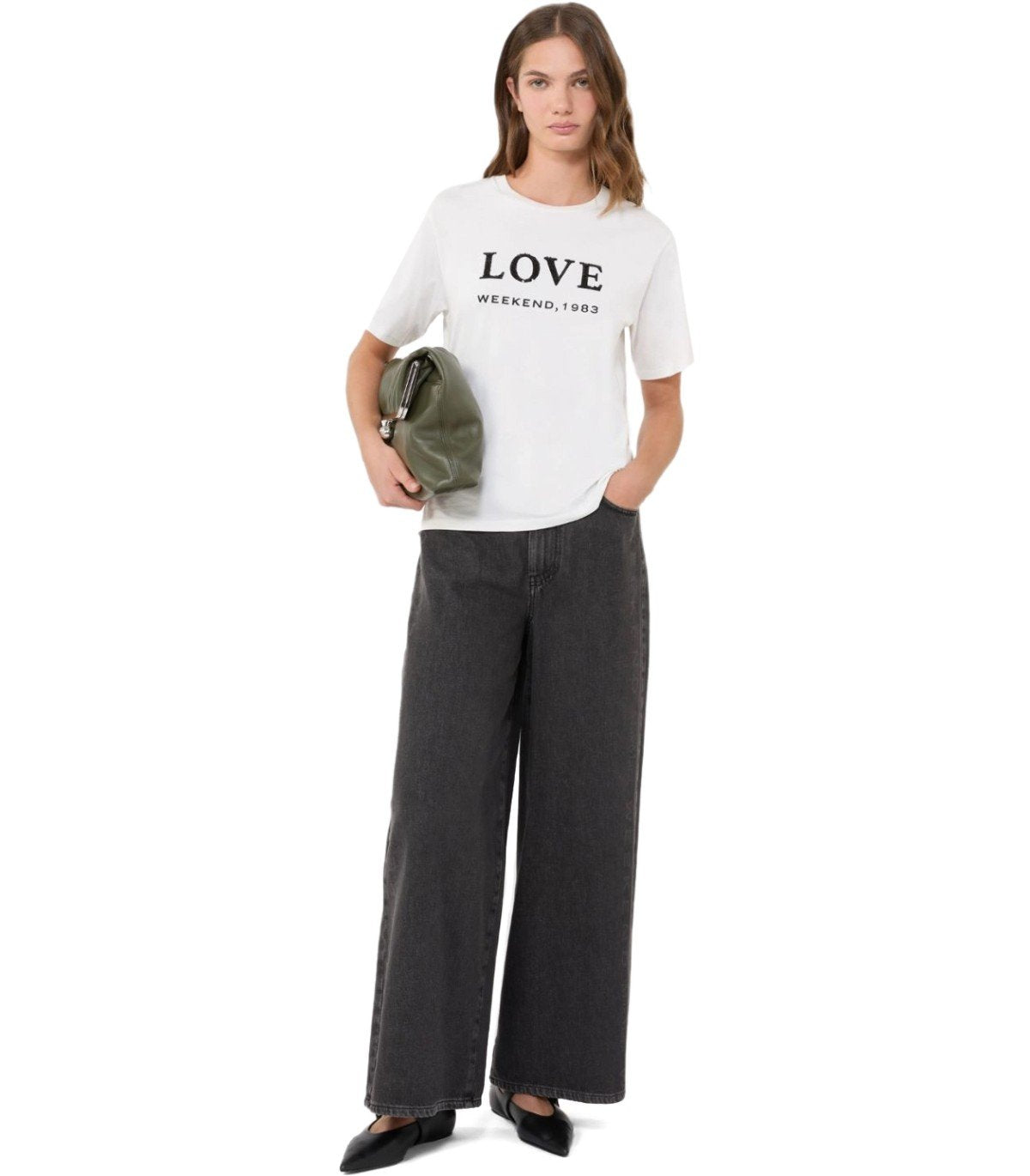 T-SHIRT AGILE BLANC MAX MARA WEEKEND