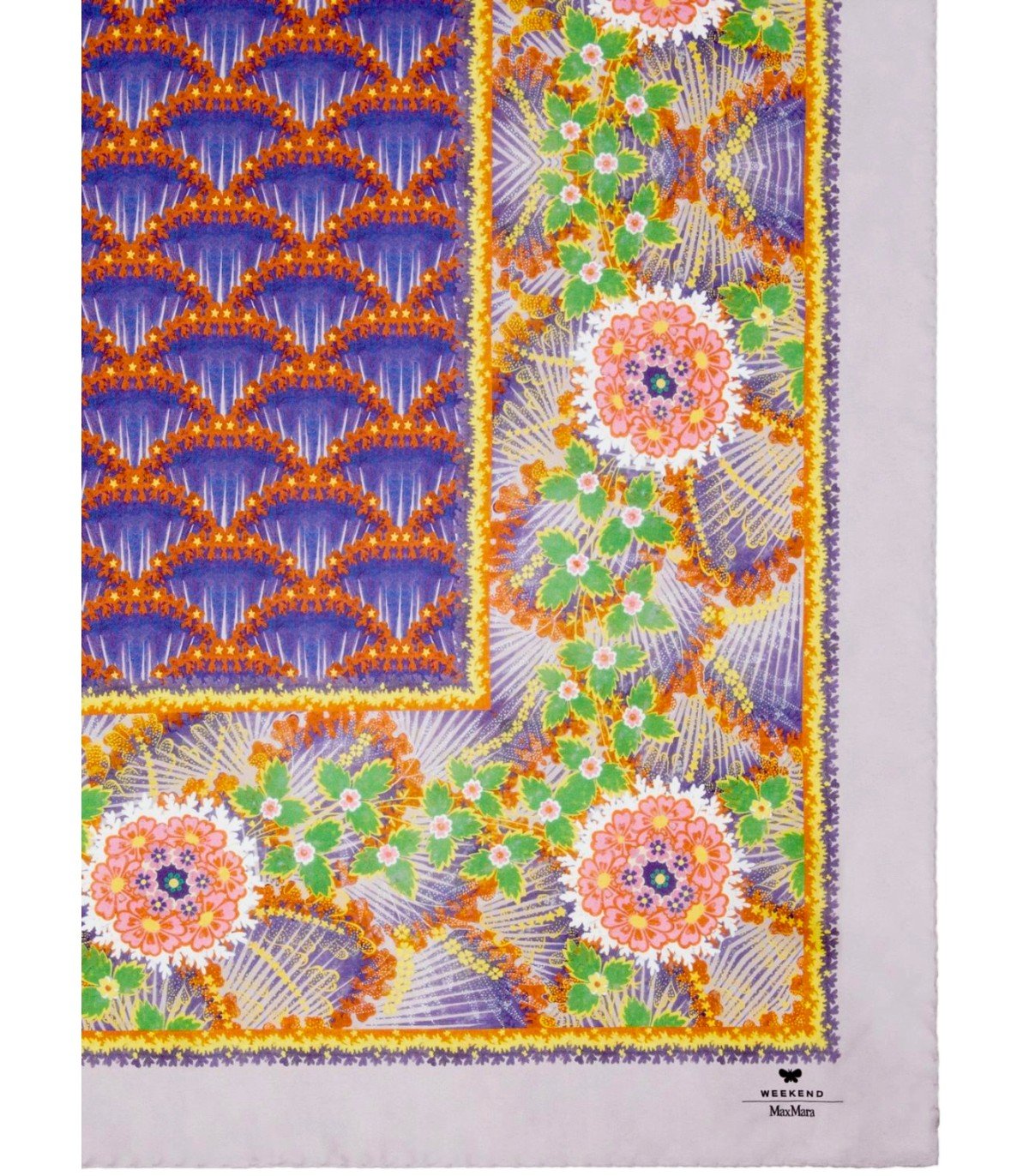 MAX MARA WEEKEND ONESTA LILAC FOULARD SCARF