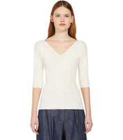 MAX MARA WEEKEND OCEANO ECRU TOP