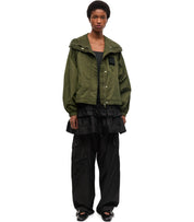 GANNI GREEN HOODED JACKET