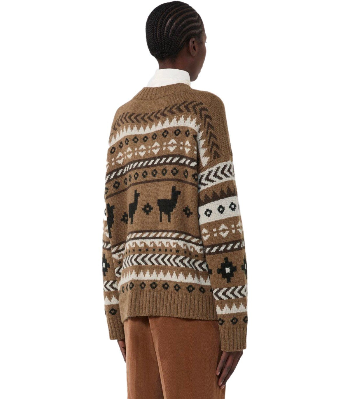 CARDIGAN OVATTA MARRON MAX MARA WEEKEND