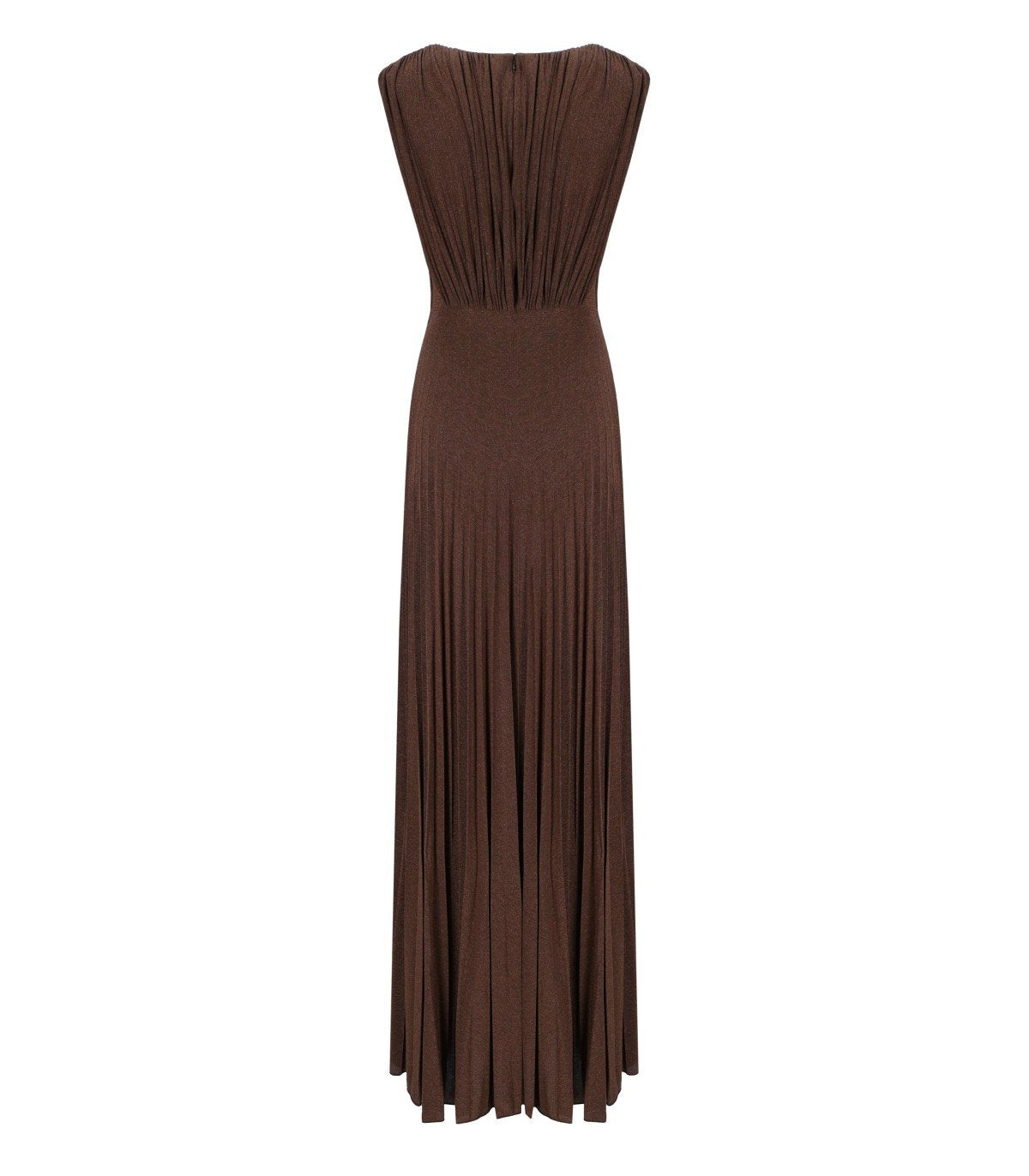 ELISABETTA FRANCHI RED CARPET COFFEE DRESS