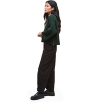 BARBOUR LILIAN GRÜNER RUNDHALSPULLOVER