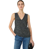 MAX MARA WEEKEND TEMPO ANTHRACITE GREY TOP