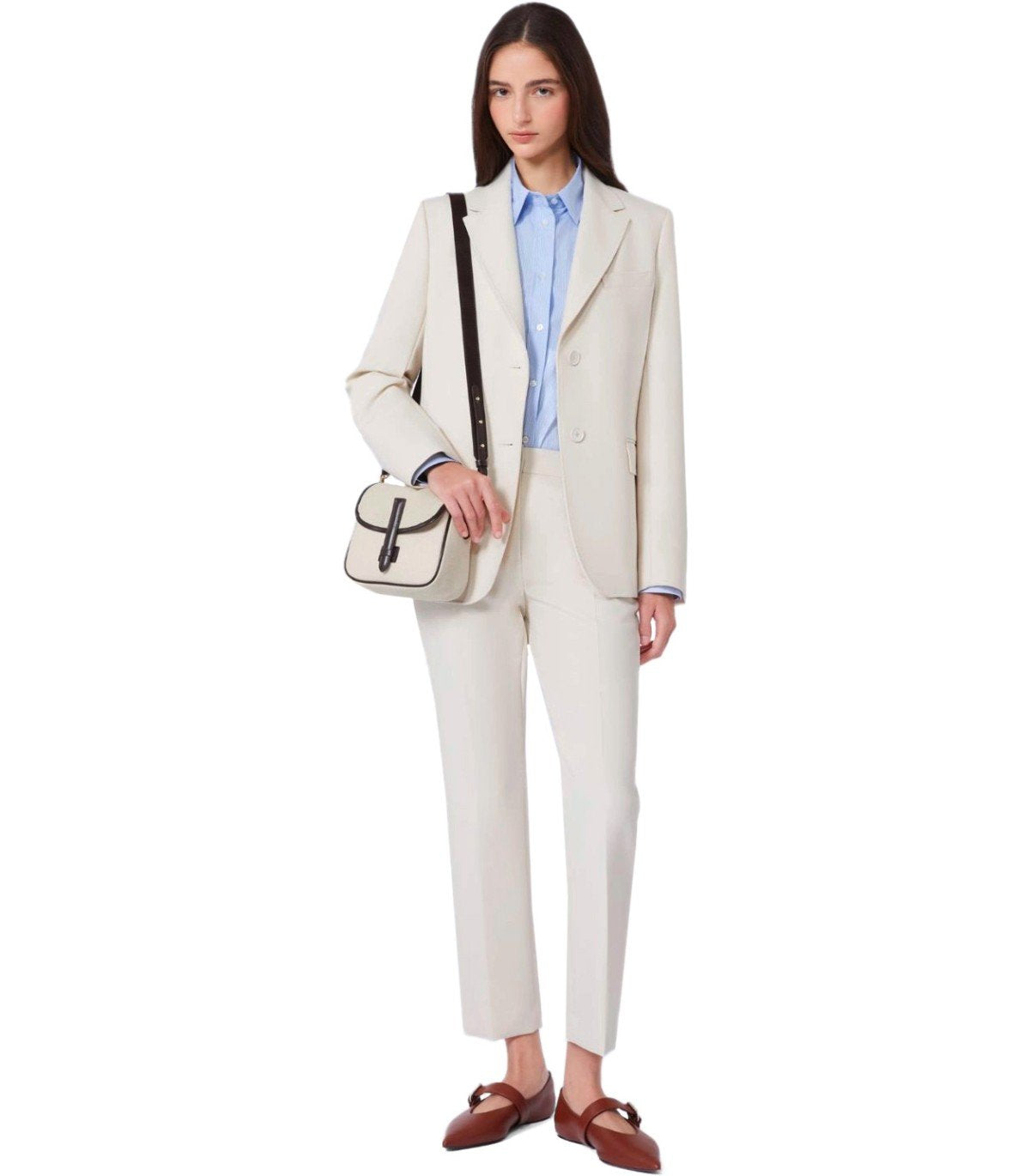 MAX MARA WEEKEND UVA ELFENBEIN EINREIHIGER BLAZER