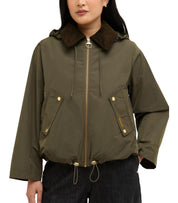 BARBOUR WEAVER GROEN JAS MET CAPUCHON