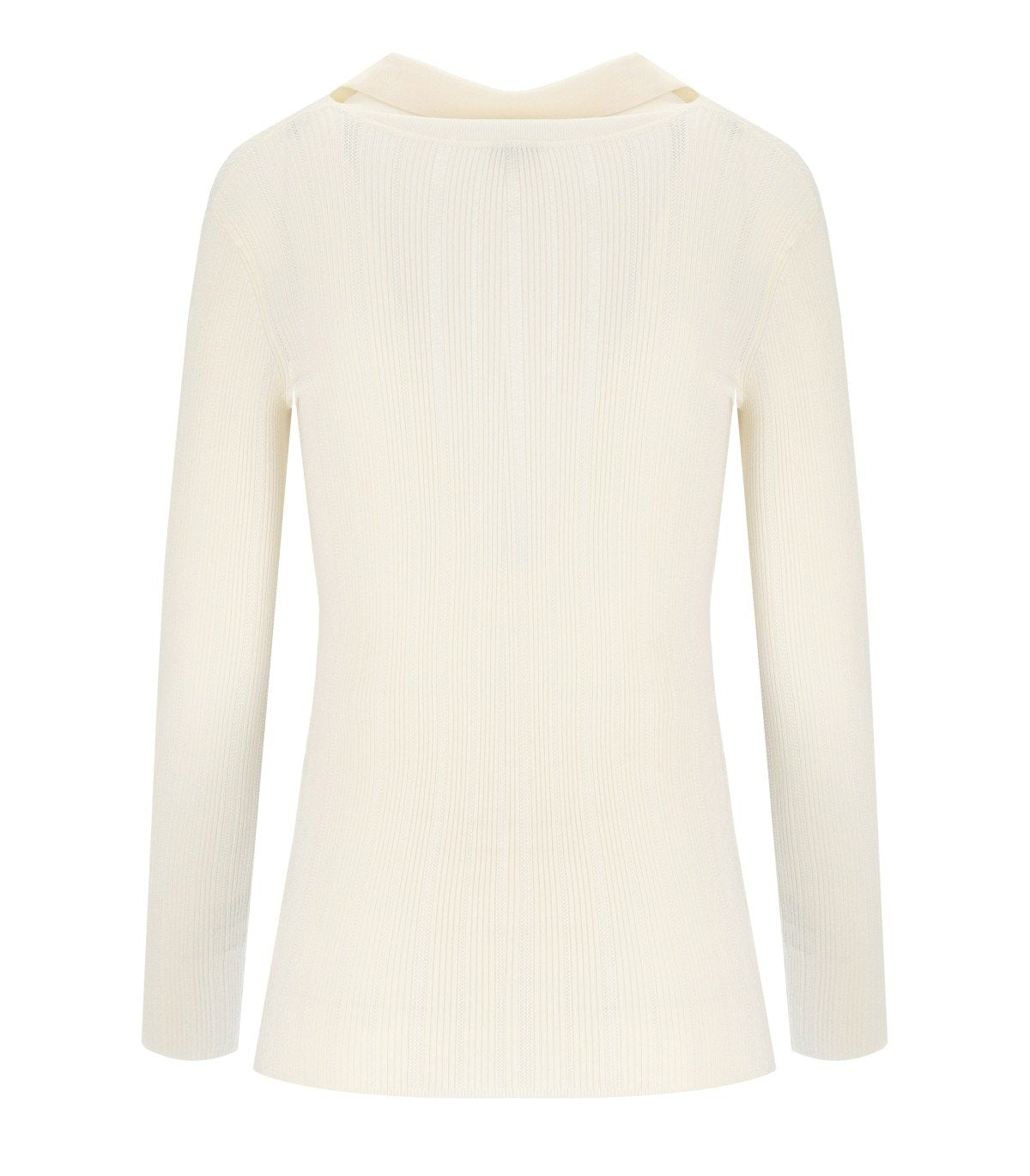 ELISABETTA FRANCHI MILK POLO PULLOVER