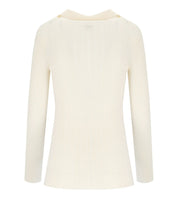 ELISABETTA FRANCHI MILK POLO PULLOVER