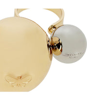 MAX MARA WEEKEND ACERI GOLD AND SILVER RING