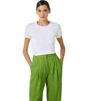 ELISABETTA FRANCHI WHITE T-SHIRT WITH LOGO