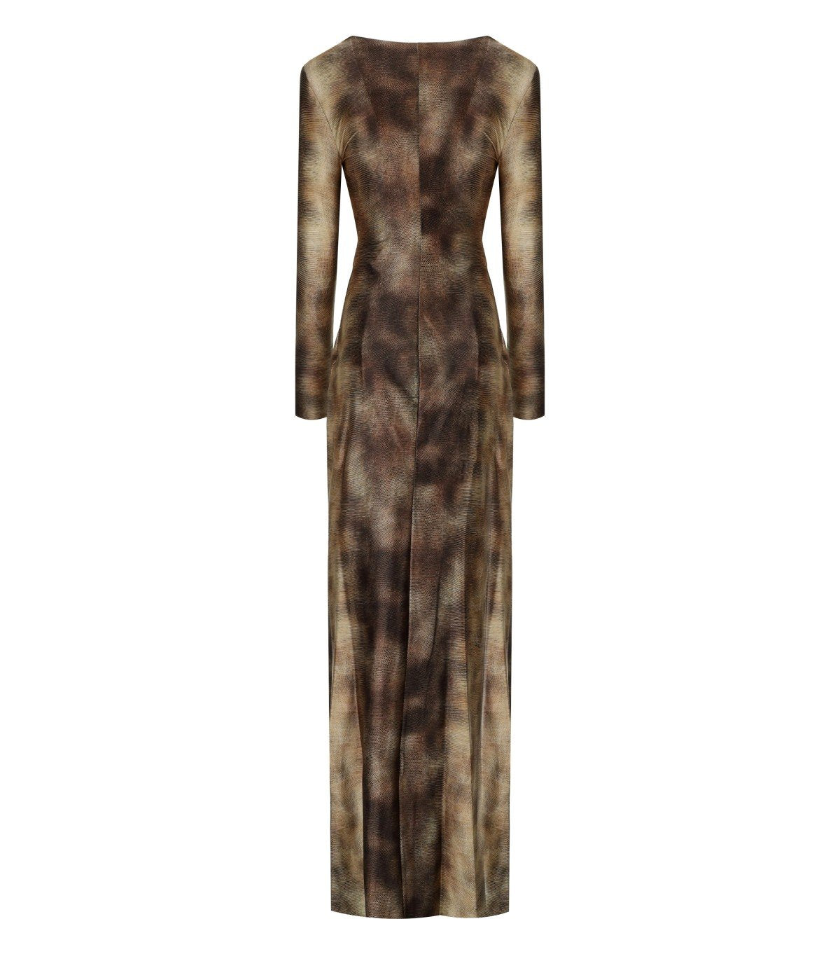ELISABETTA FRANCHI RED CARPET LIZARD DRESS