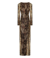 ELISABETTA FRANCHI RED CARPET LIZARD DRESS
