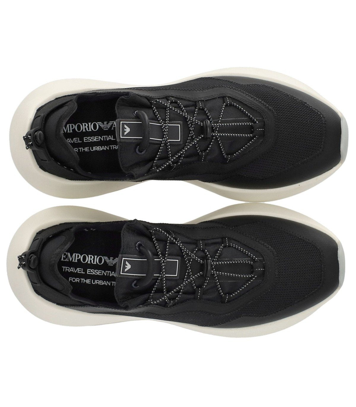 EMPORIO ARMANI TRAVEL ESSENTIAL BLACK SNEAKER