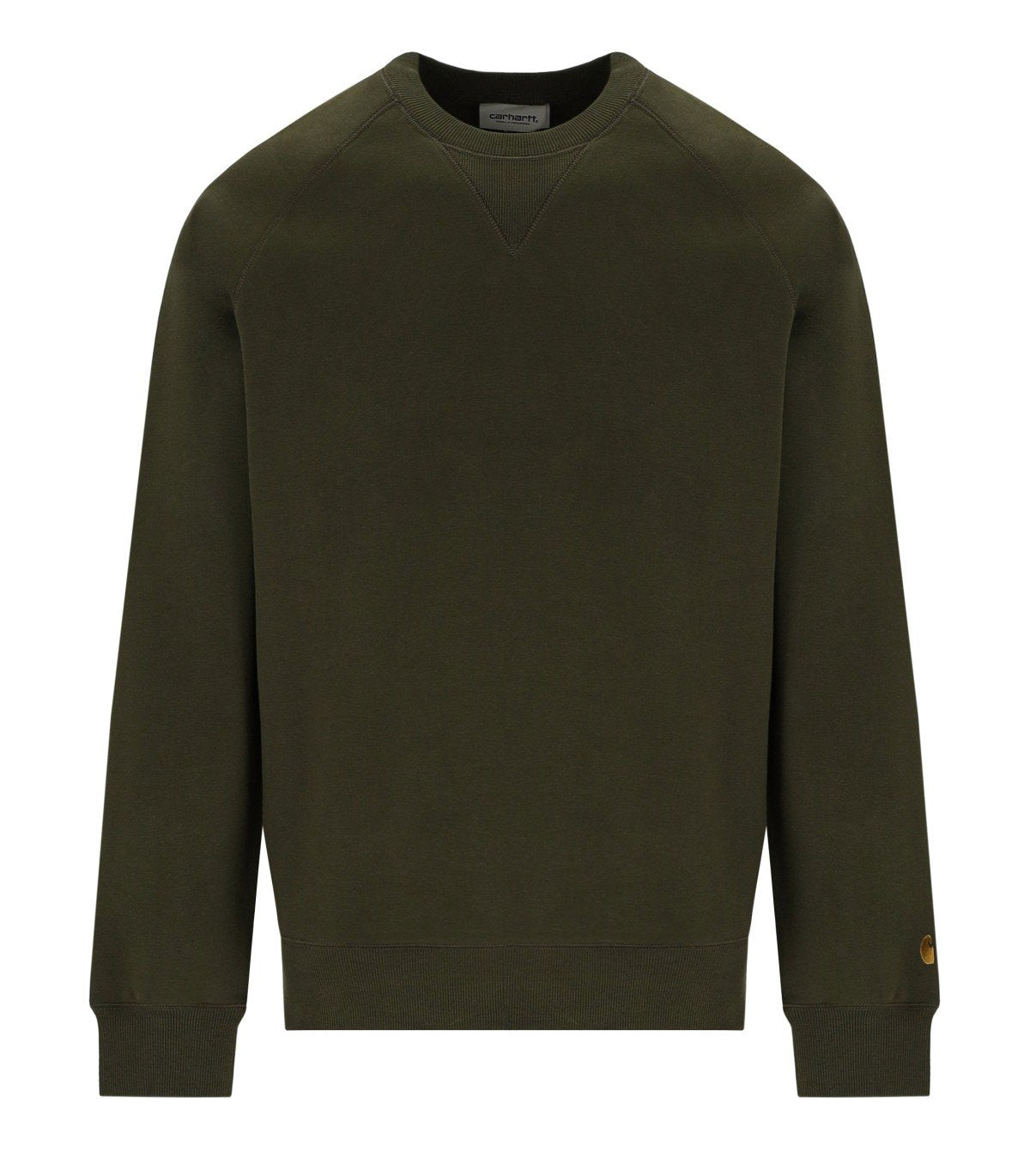 CARHARTT WIP CHASE OLIVE GREEN SWEATSHIRT