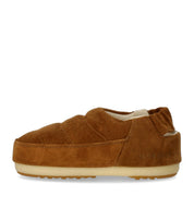 MOON BOOT BAND SUEDE COGNAC SLIPPER
