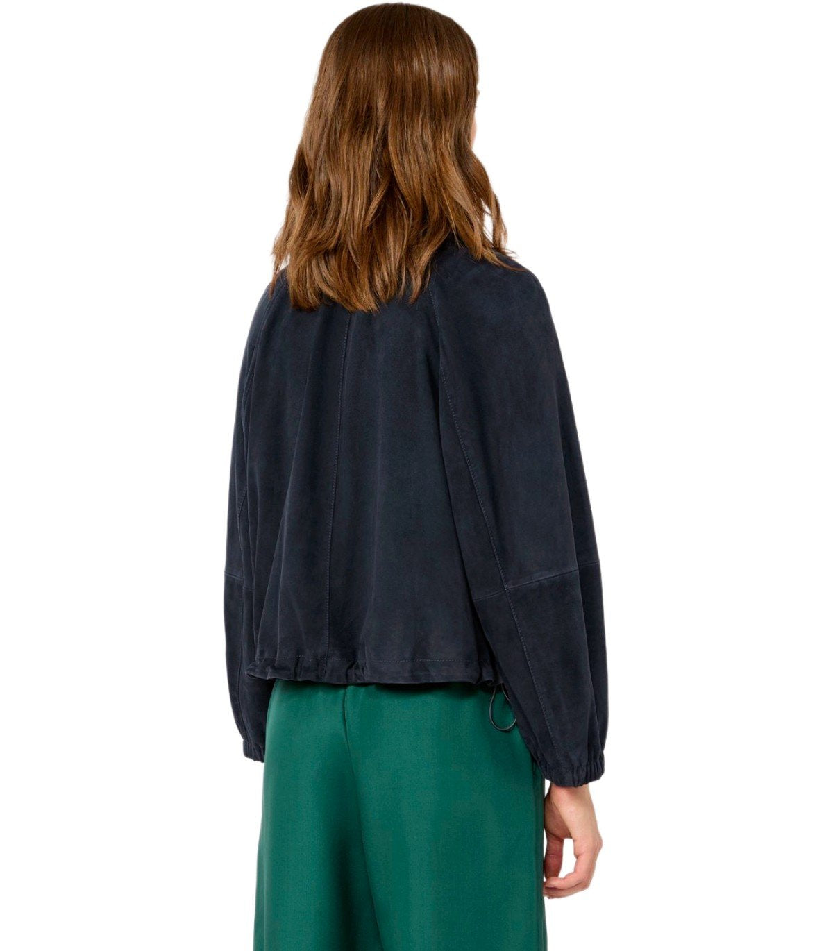 GIACCA ZUPPA IN SUEDE BLU MAX MARA WEEKEND