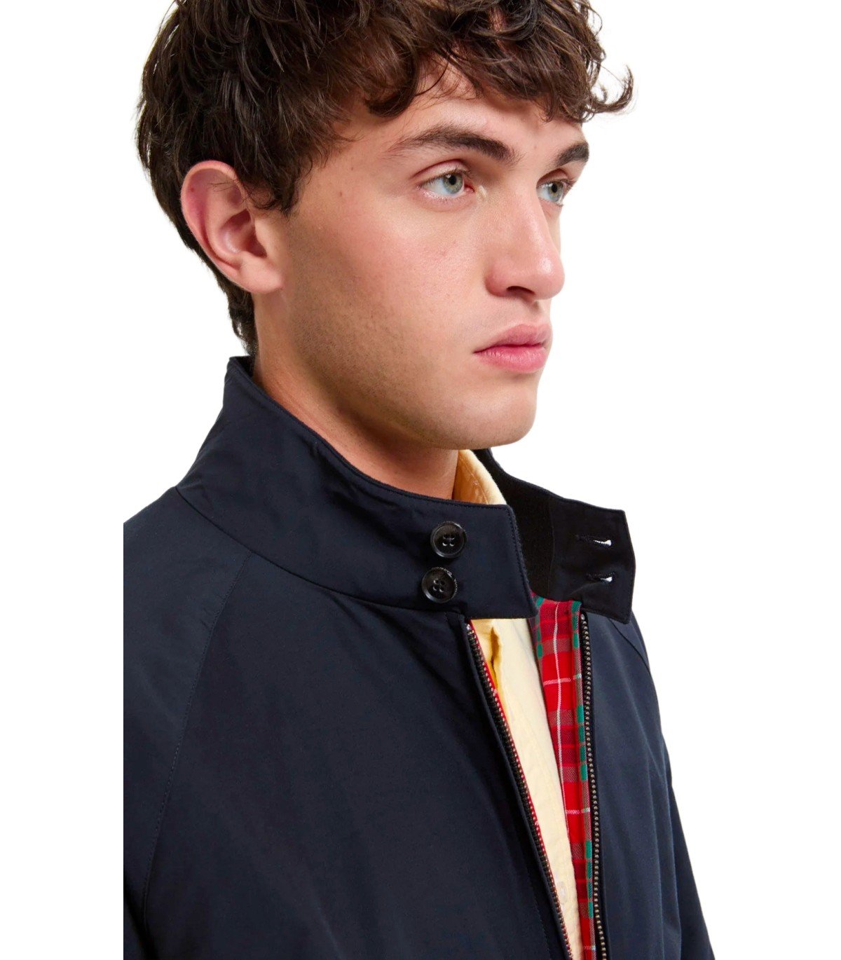 BARACUTA G9 HARRINGTON DARK NAVY BOMBER JACKET