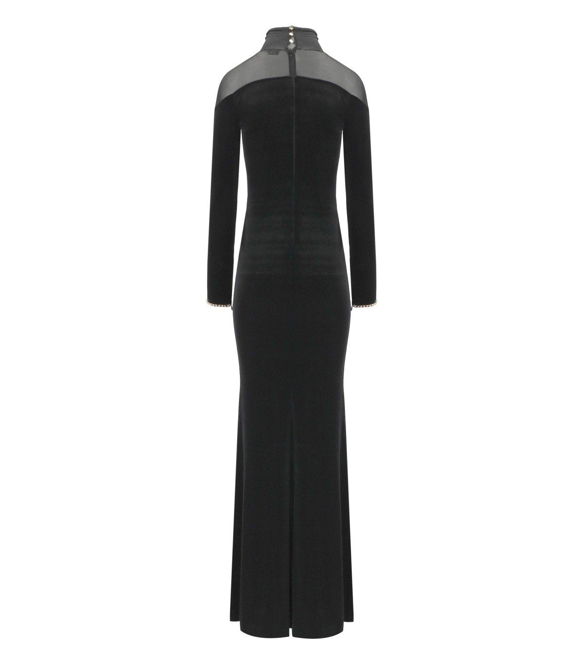 ELISABETTA FRANCHI BLACK RED CARPET DRESS