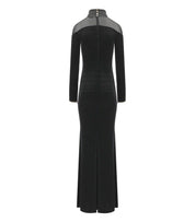 ELISABETTA FRANCHI BLACK RED CARPET DRESS