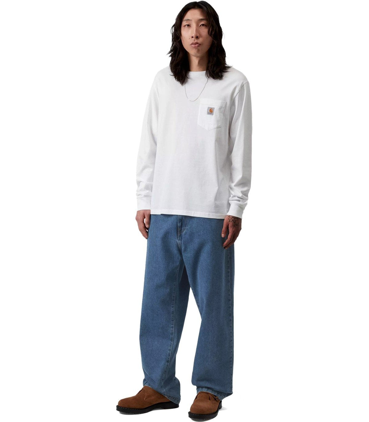 CARHARTT WIP LANDON LIGHT BLUE JEANS