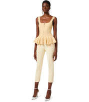 ELISABETTA FRANCHI LEMONADE TROUSER WITH LOGO