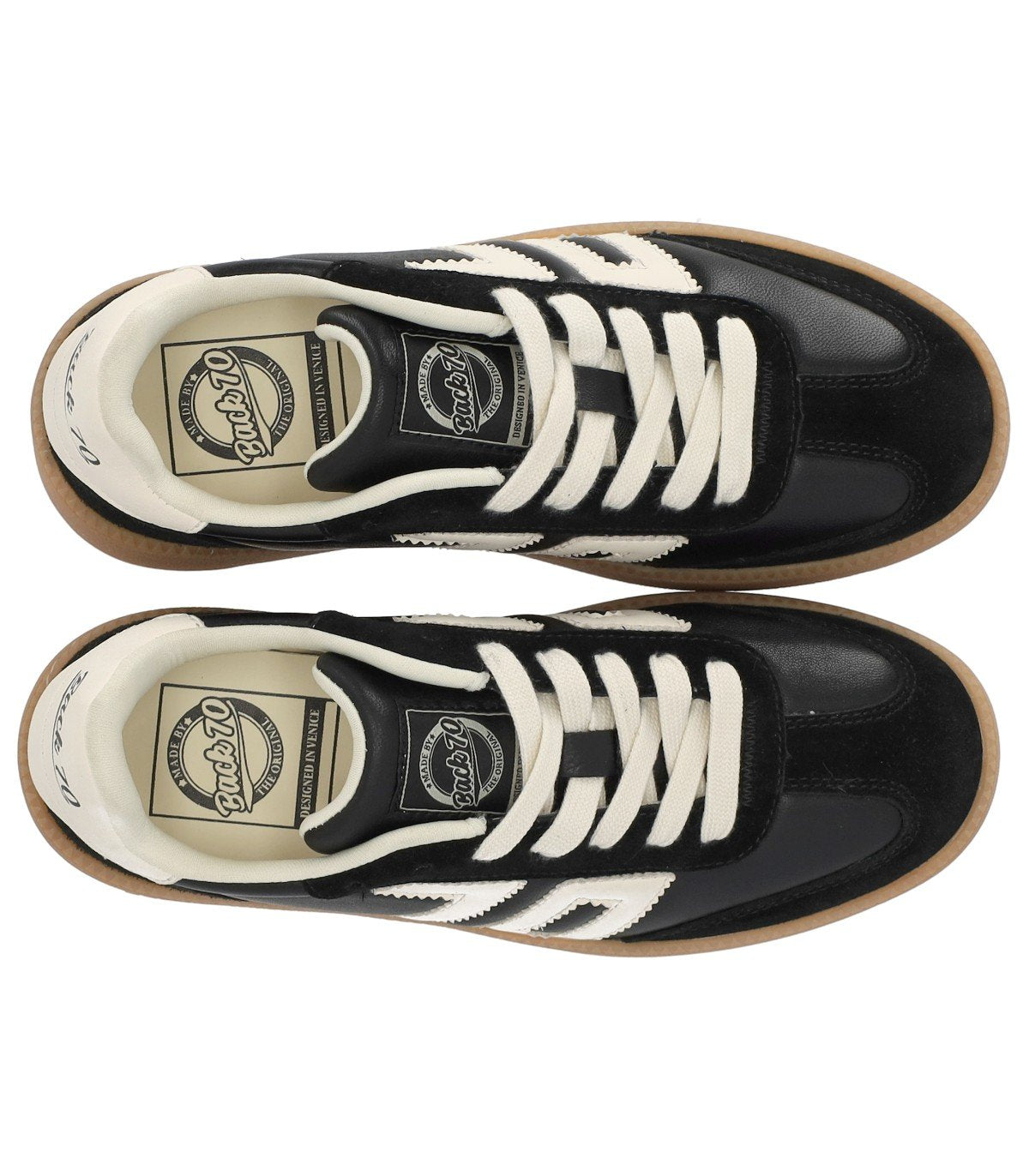 BACK70 XXL LEATHER BLACK SNEAKER
