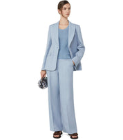 MAX MARA WEEKEND NALUT HELLBLAU EINREIHIGER BLAZER