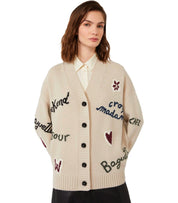 MAX MARA WEEKEND BELGIO ECRU CARDIGAN